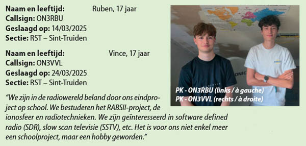 Radioamateurs Ruben en Vince