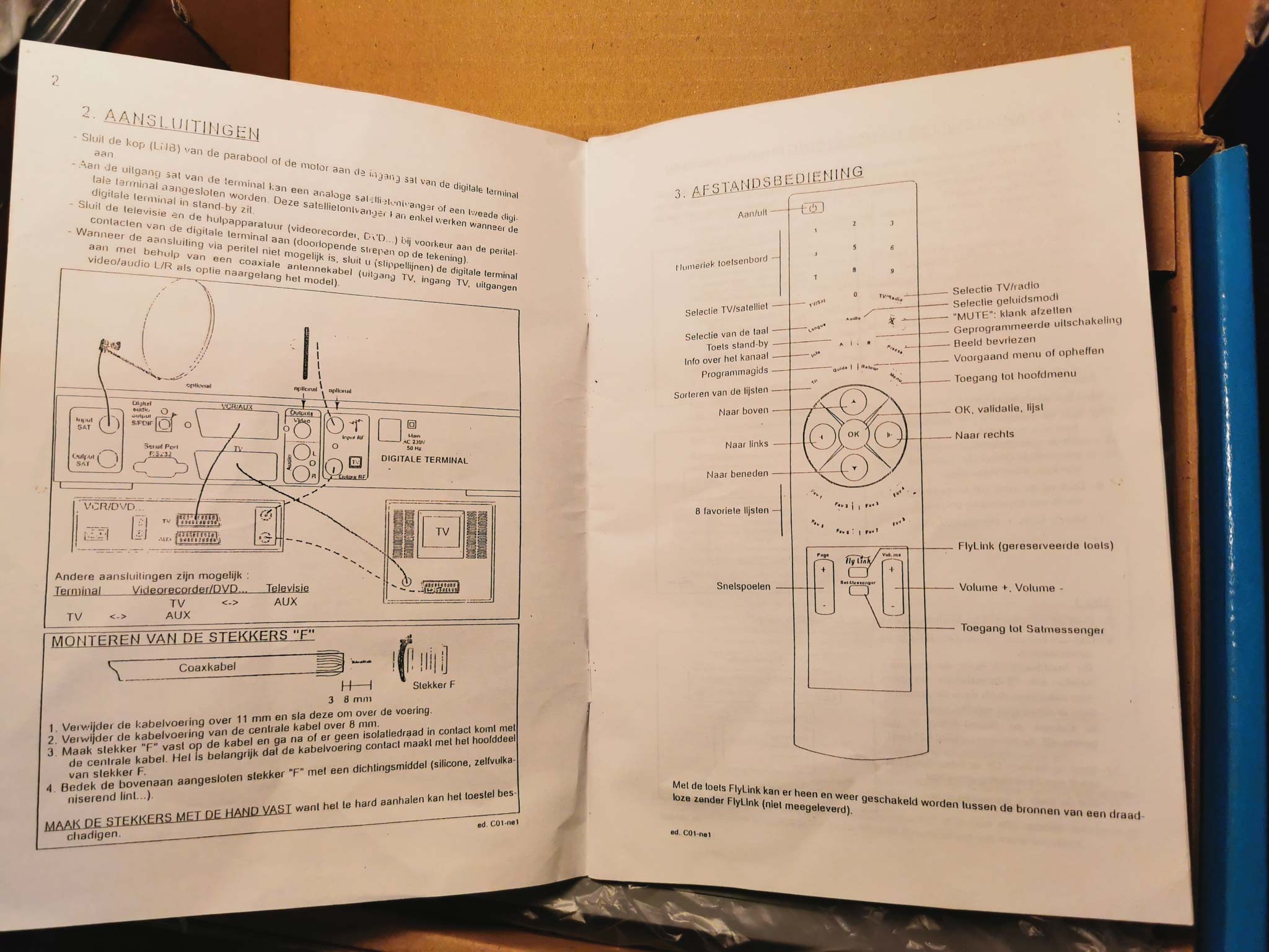 Satelliet messenger en sms via TV, Cherokee satelliet ontvanger - handleiding