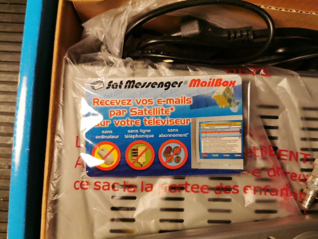 Satelliet messenger en sms via TV, Cherokee satelliet ontvanger