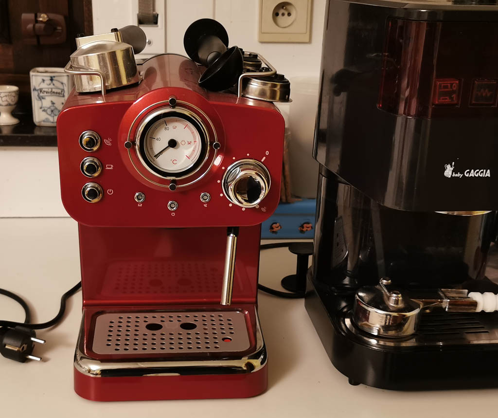 Espresso apparaat voorzijde