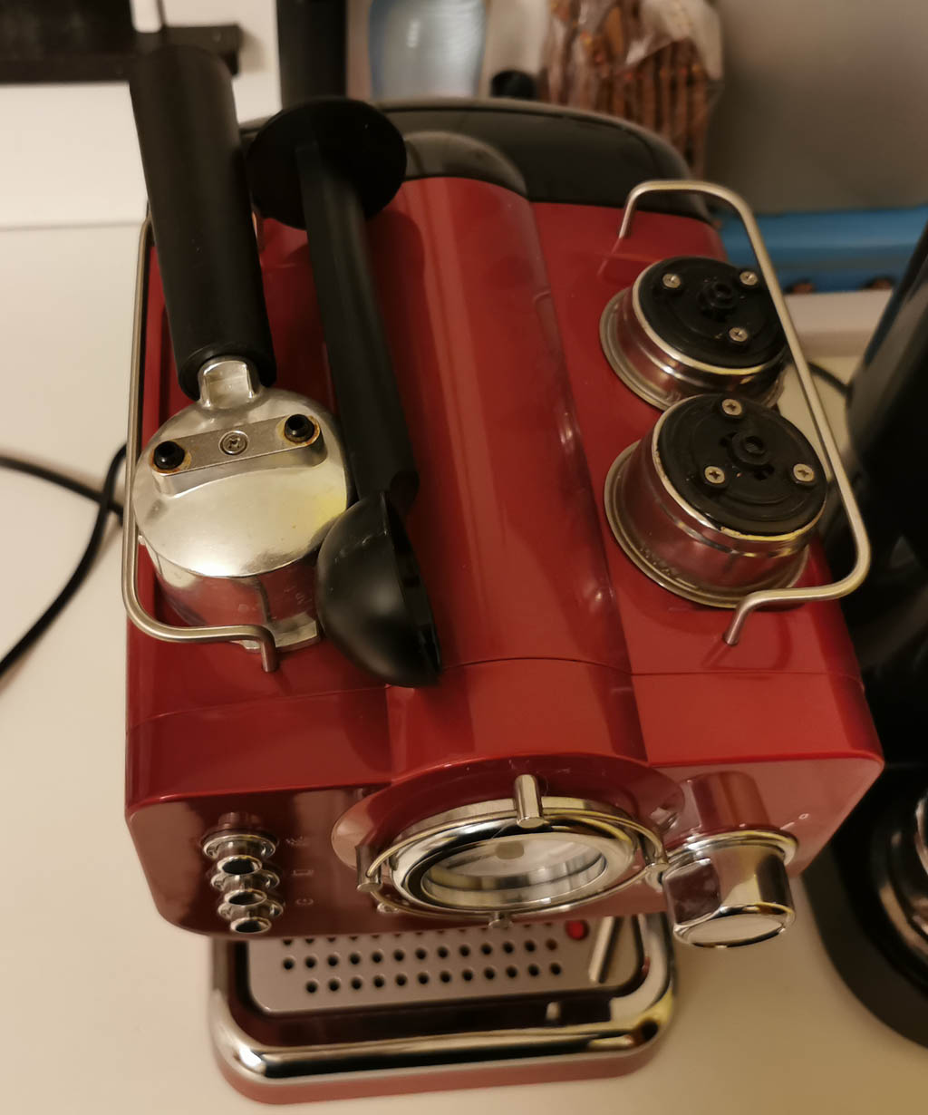 Opbergplaats accessoires koffiezet