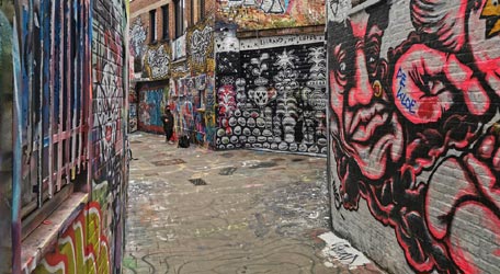 Het graffiti straatje in Gent