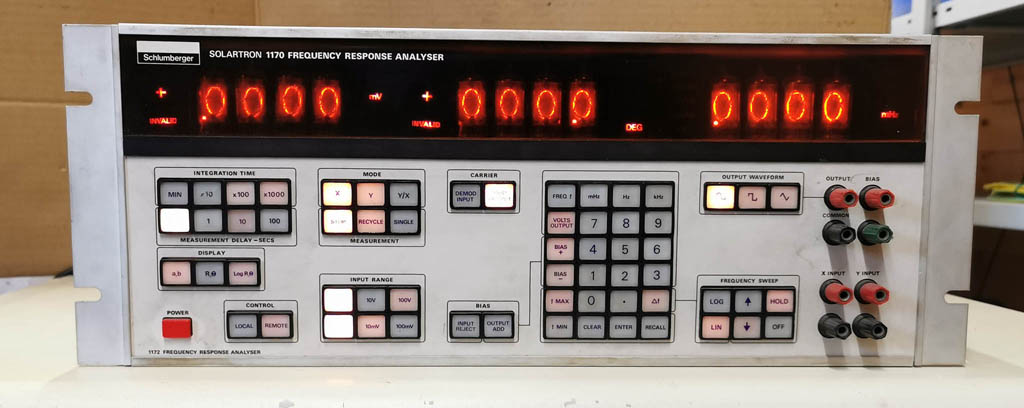 solartron 1170 frequency response analyser