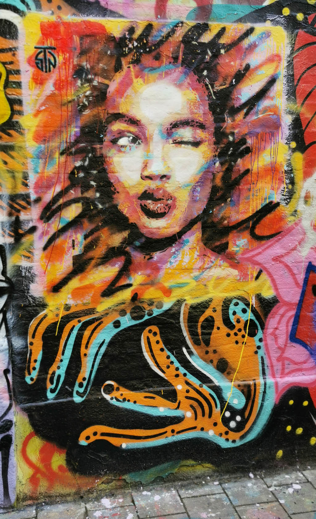 Graffiti straatje Gent