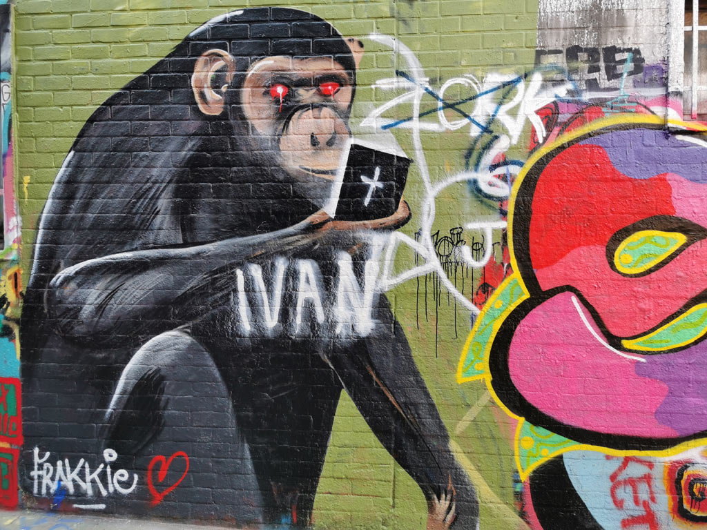 Graffiti straatje Gent