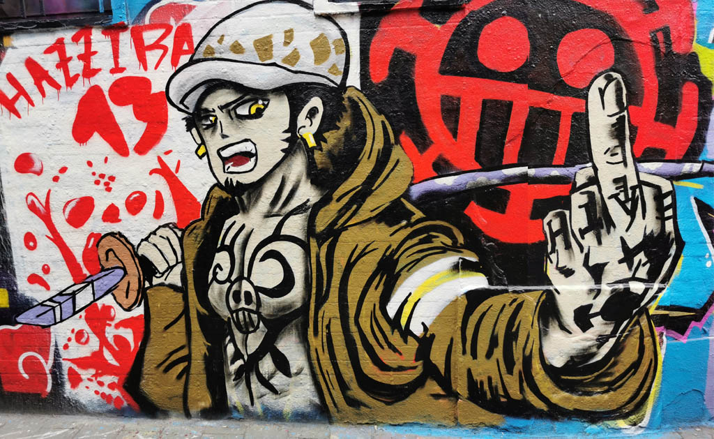 Graffiti straatje Gent