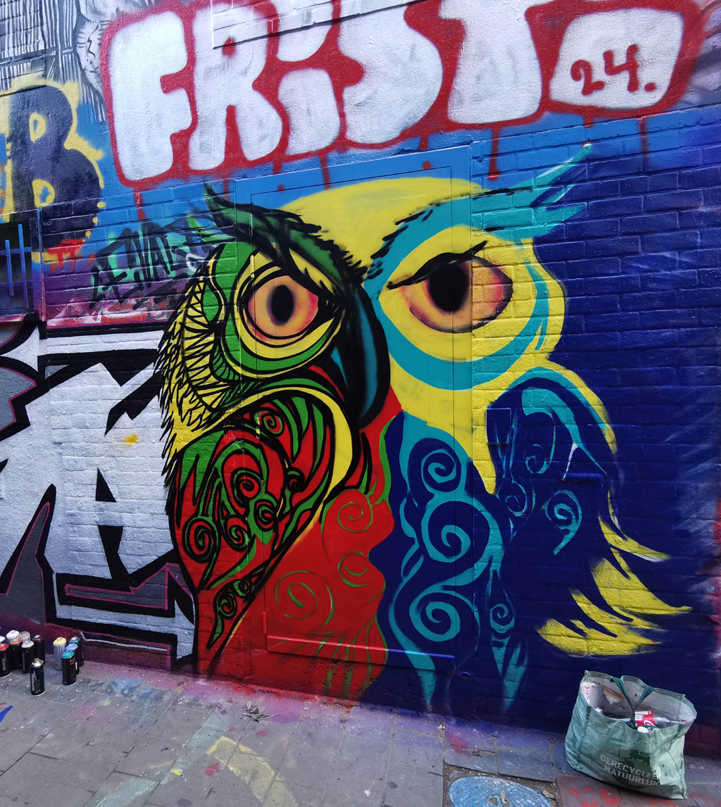 Graffiti straatje Gent