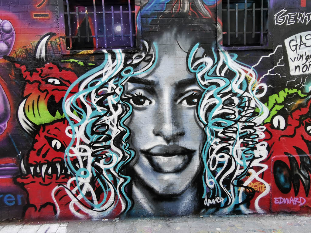 Graffiti straatje Gent