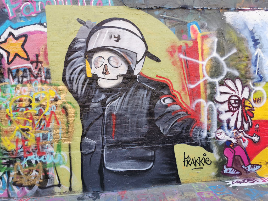 Graffiti straatje Gent