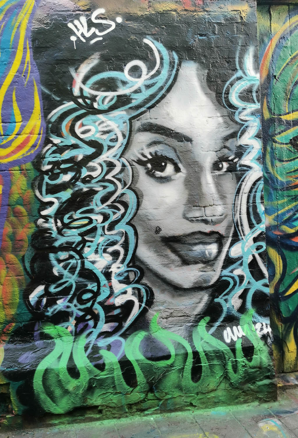 Graffiti straatje Gent