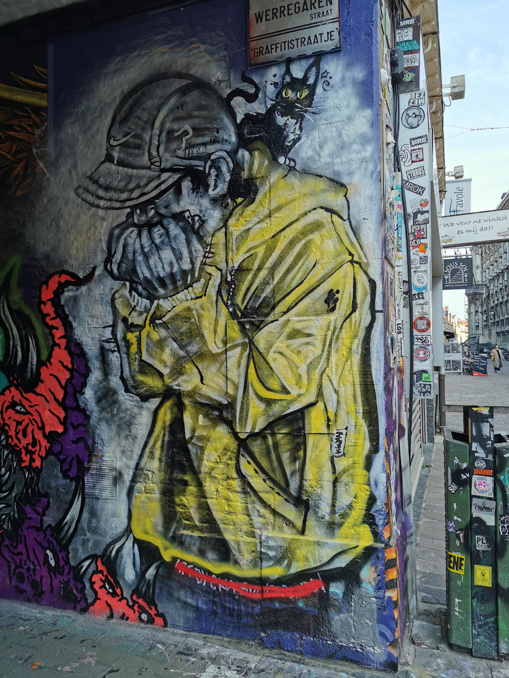 Graffiti straatje Gent