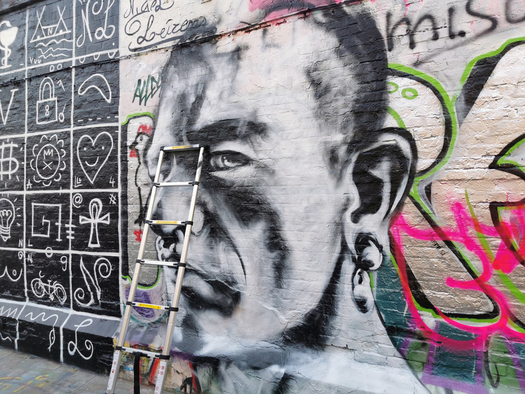 Graffiti straatje Gent