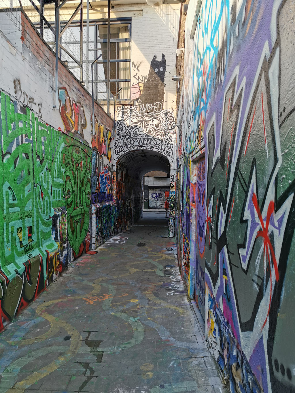 Graffiti straatje Gent
