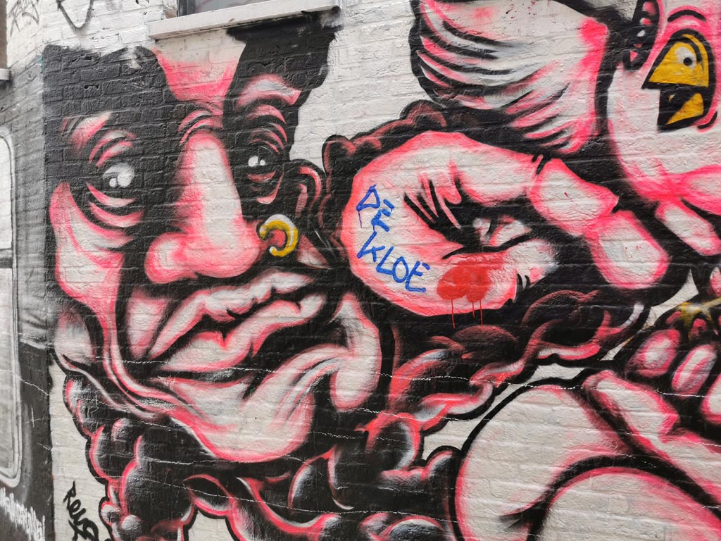 Graffiti straatje Gent