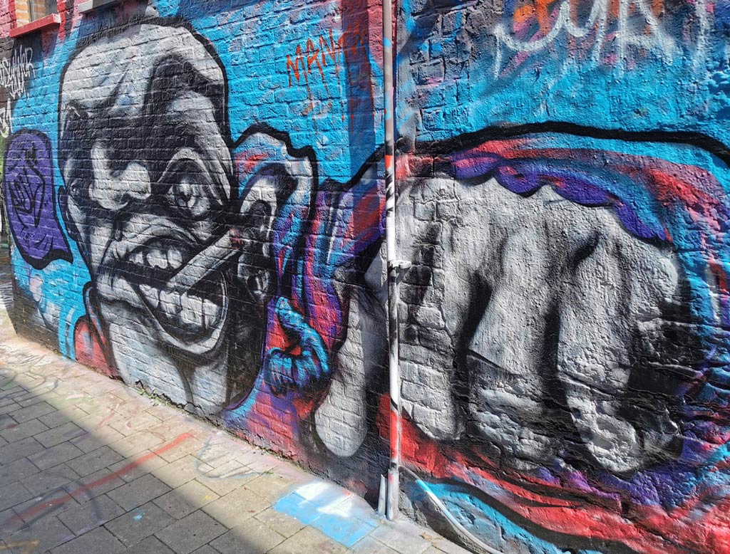 Graffiti straatje Gent