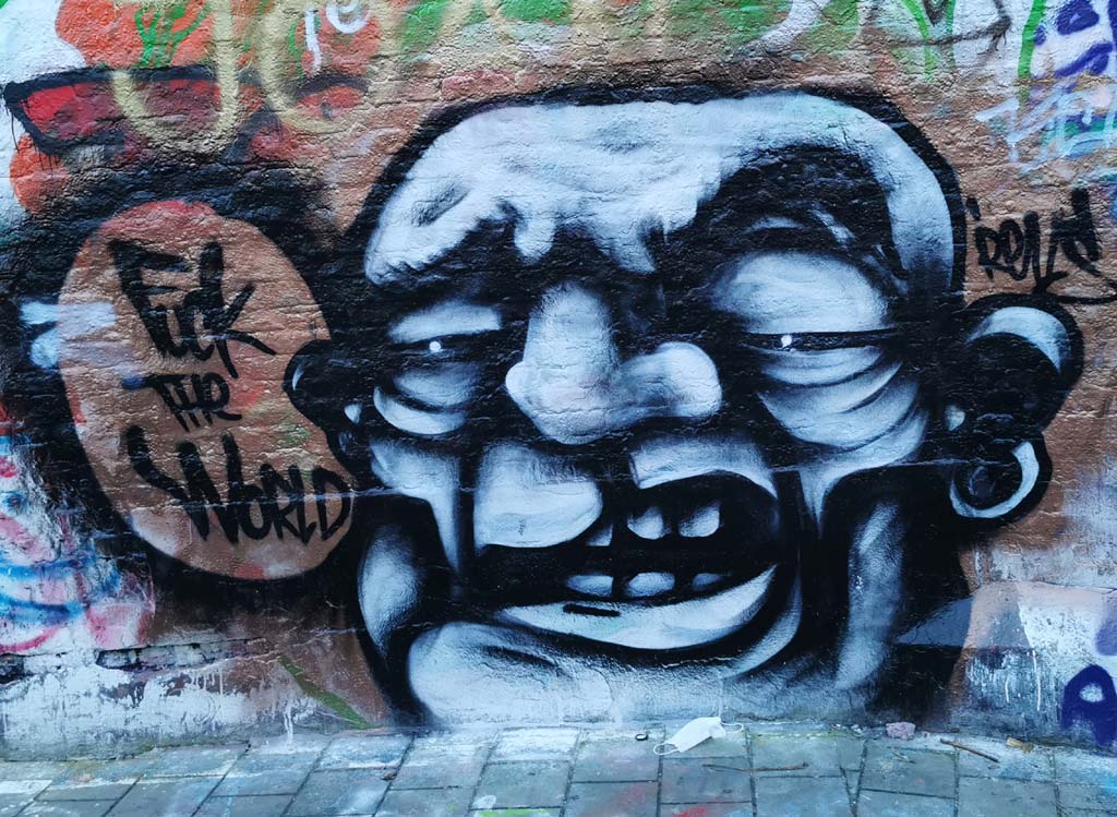 Graffiti straatje Gent