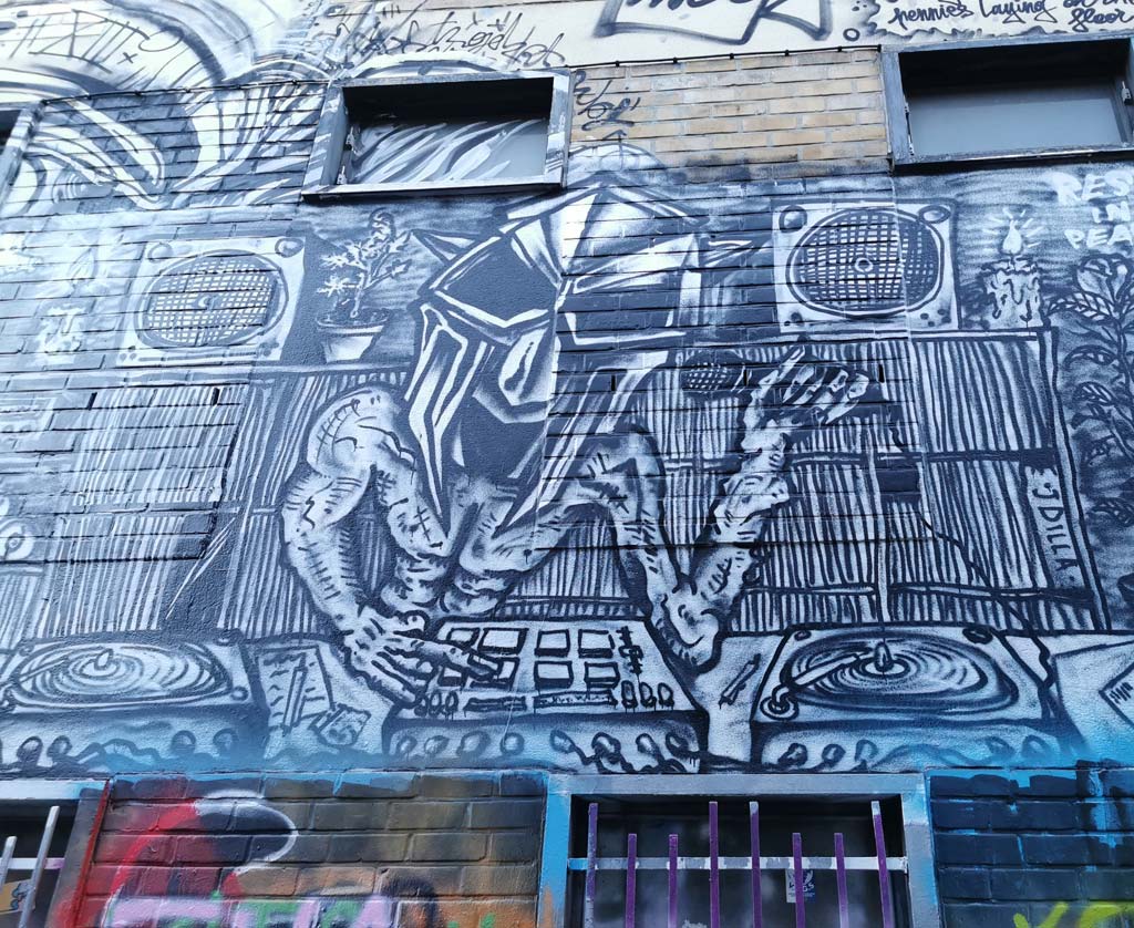 Graffiti straatje Gent