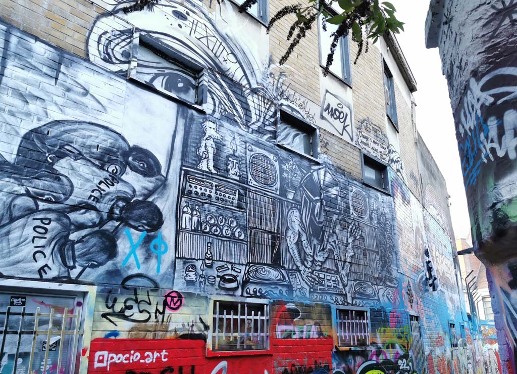 Graffiti straatje Gent