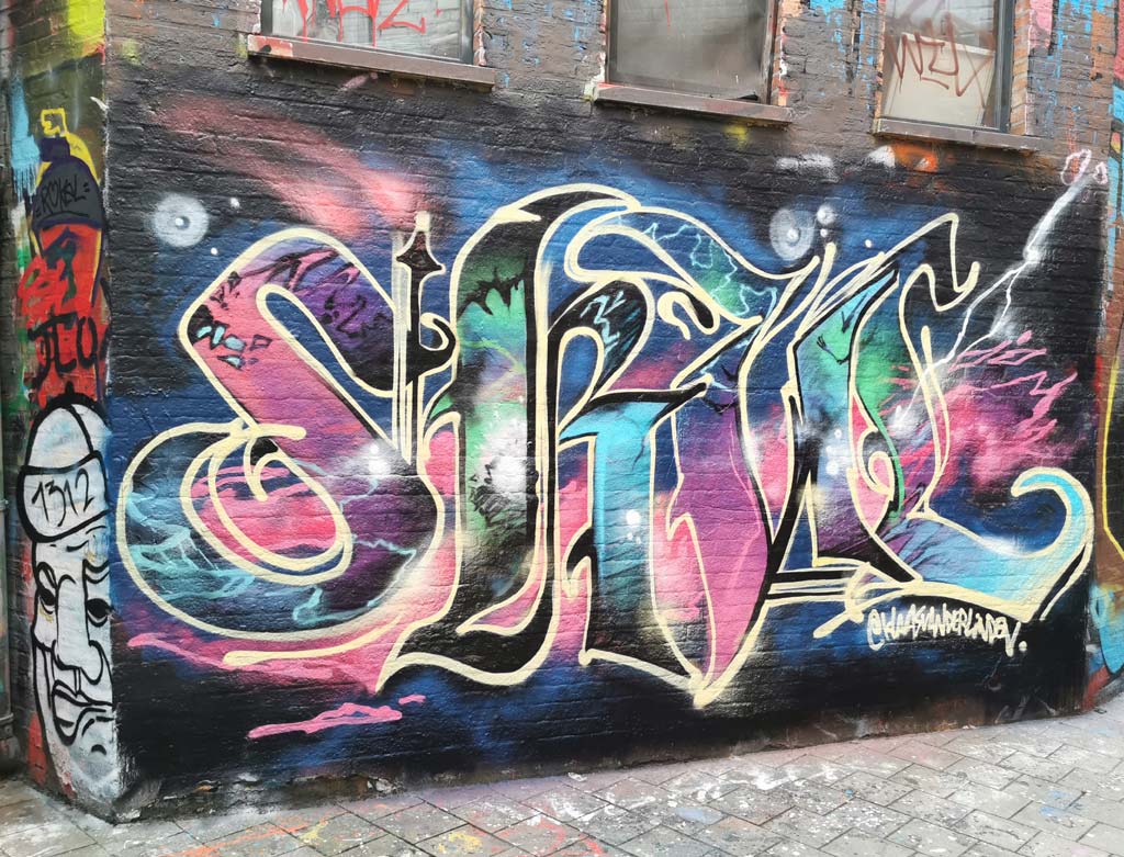 Graffiti straatje Gent