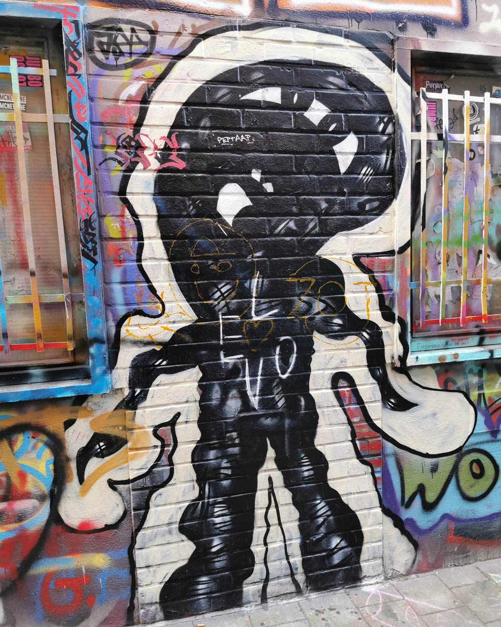 Graffiti straatje Gent