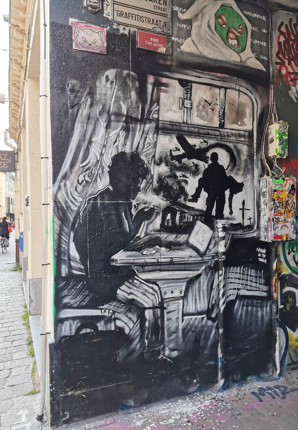 Graffiti straatje Gent