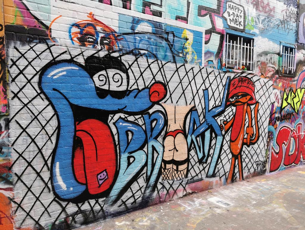 Graffiti straatje Gent