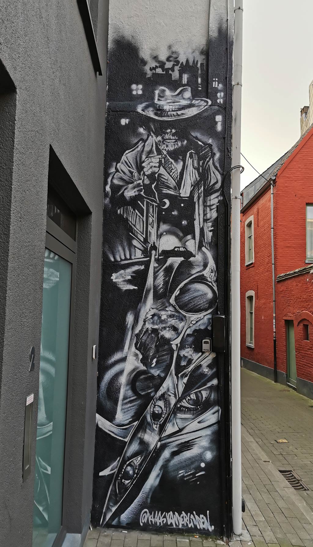 Graffiti straatje Gent