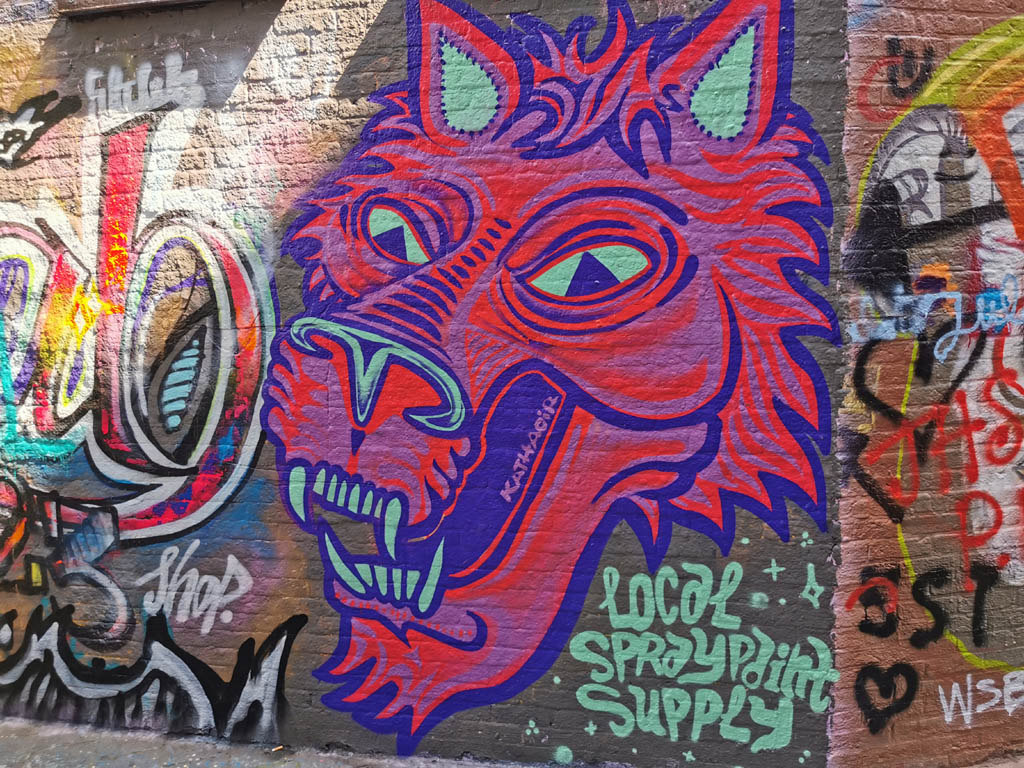 Graffiti straatje Gent