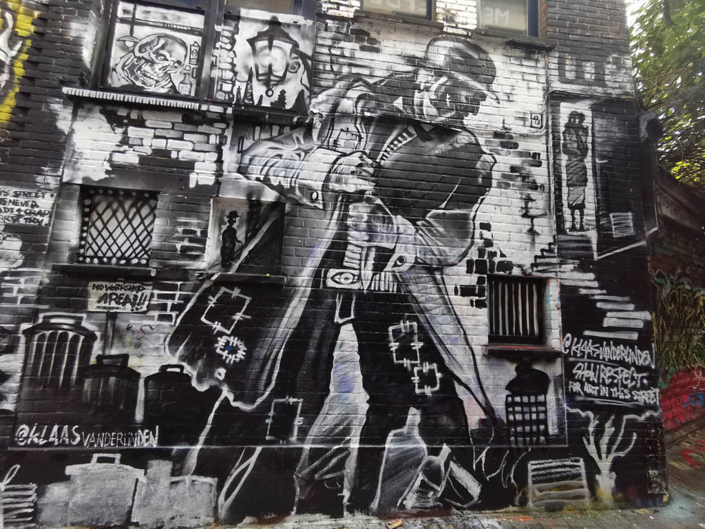 Graffiti straatje Gent